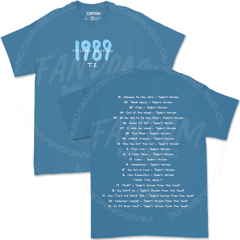 Taylor Swift · 1989 Tracklist Polera
