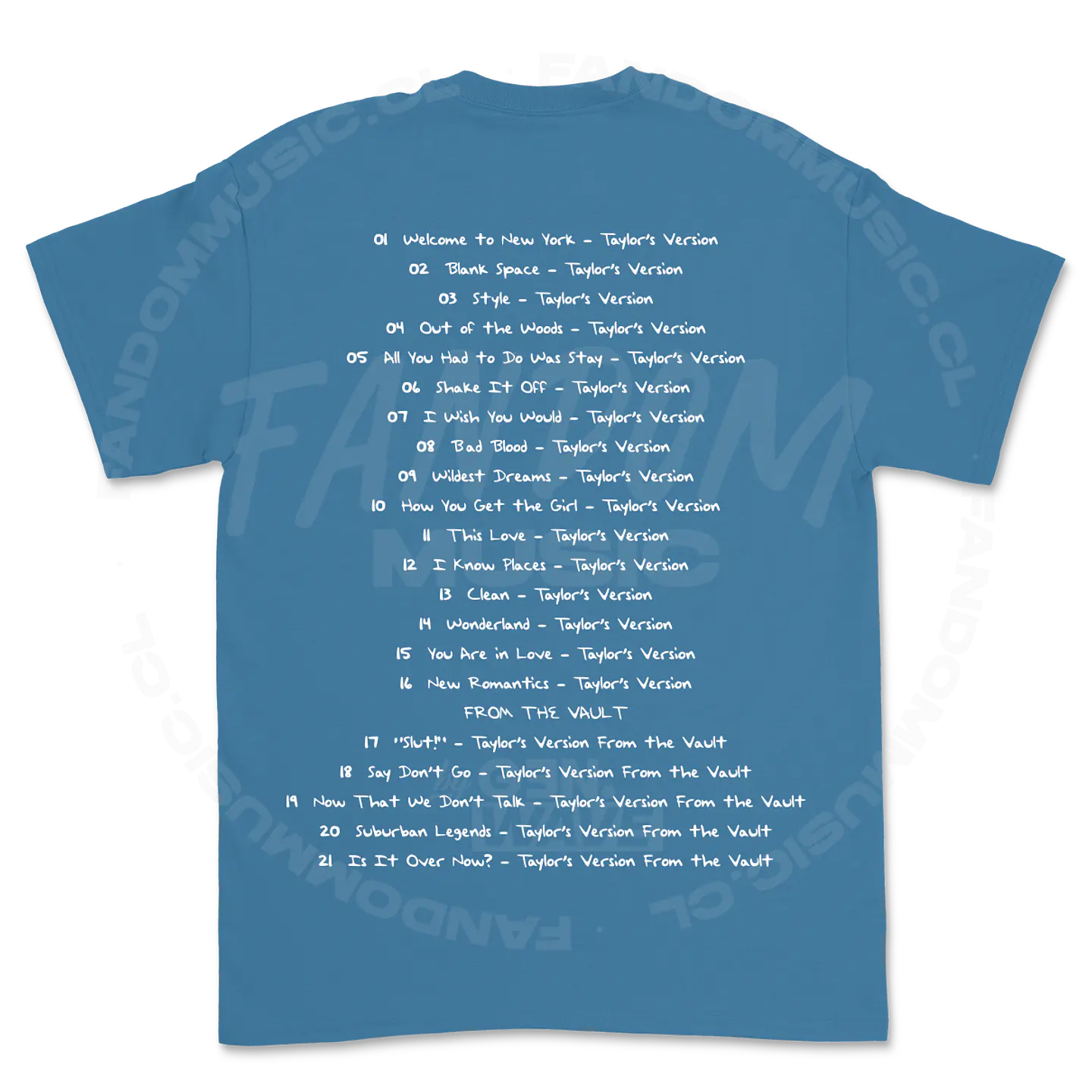 Taylor Swift · 1989 Tracklist Polera 5