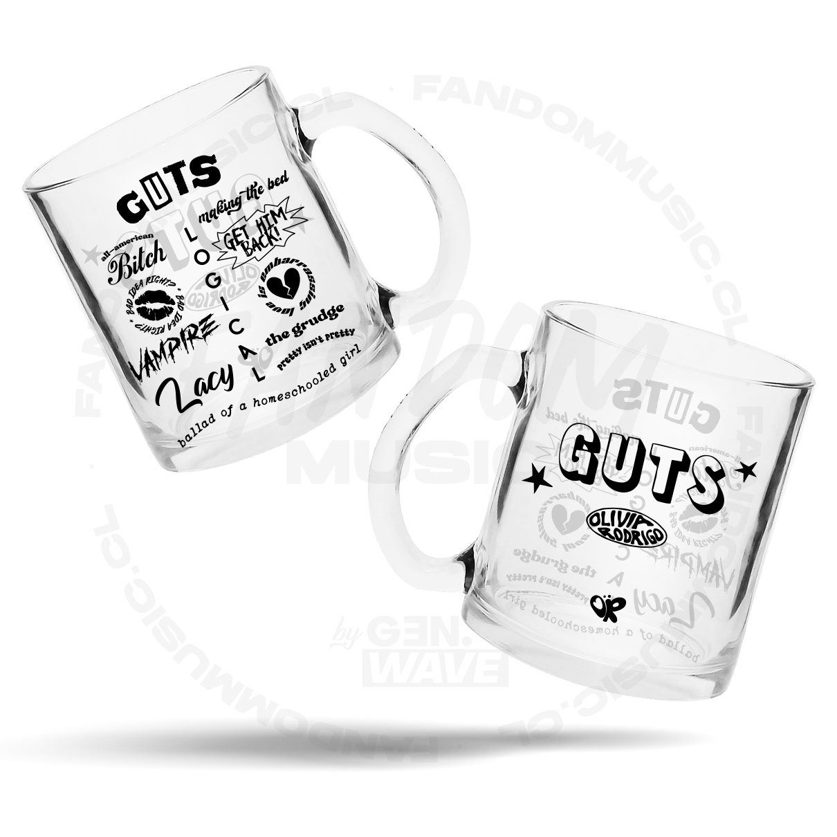 Olivia Rodrigo · Tracklist Mug transparente