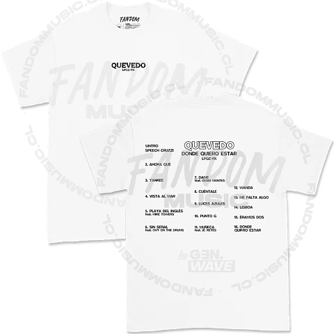 Quevedo · Setlist Polera