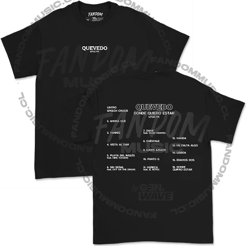Quevedo · Setlist Polera