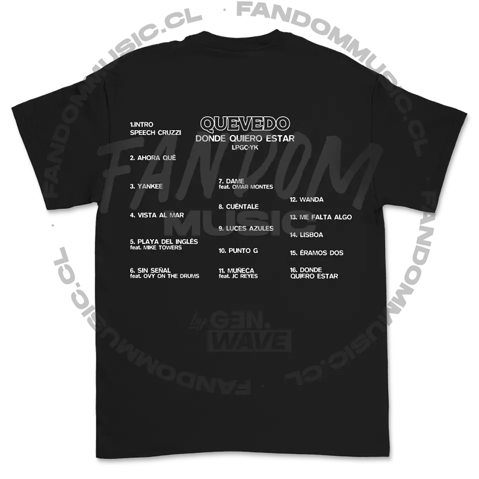 Quevedo · Setlist Polera 4