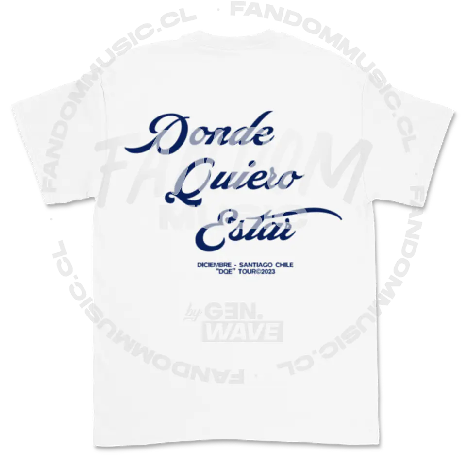Quevedo · Donde Quiero Estar Polera 5