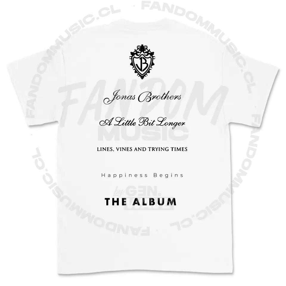 Jonas Brothers · JB Set Álbum Polera 8