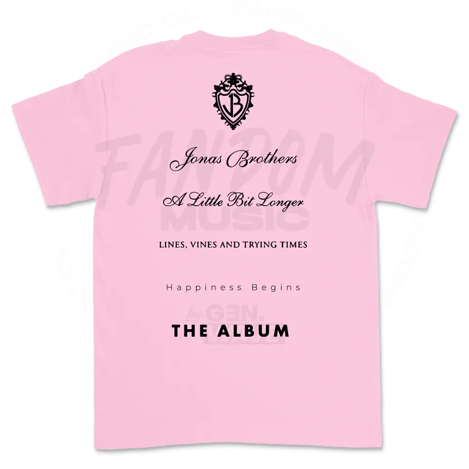 Jonas Brothers · JB Set Álbum Polera 12