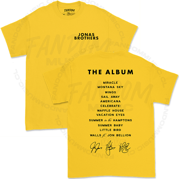 Jonas Brothers · JB Setlist Polera  2