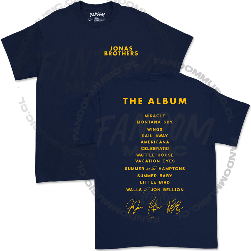 Jonas Brothers · JB Setlist Polera