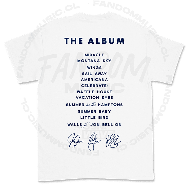 Jonas Brothers · JB Setlist Polera  10