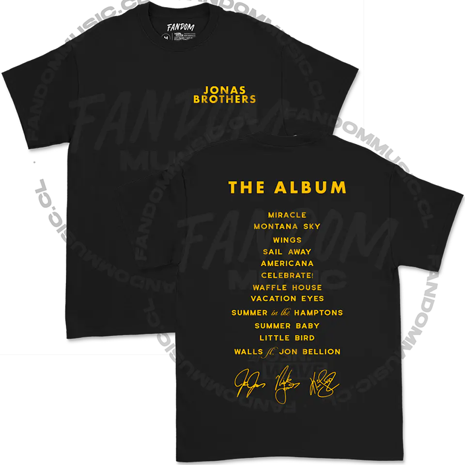 Jonas Brothers · JB Setlist Polera  3