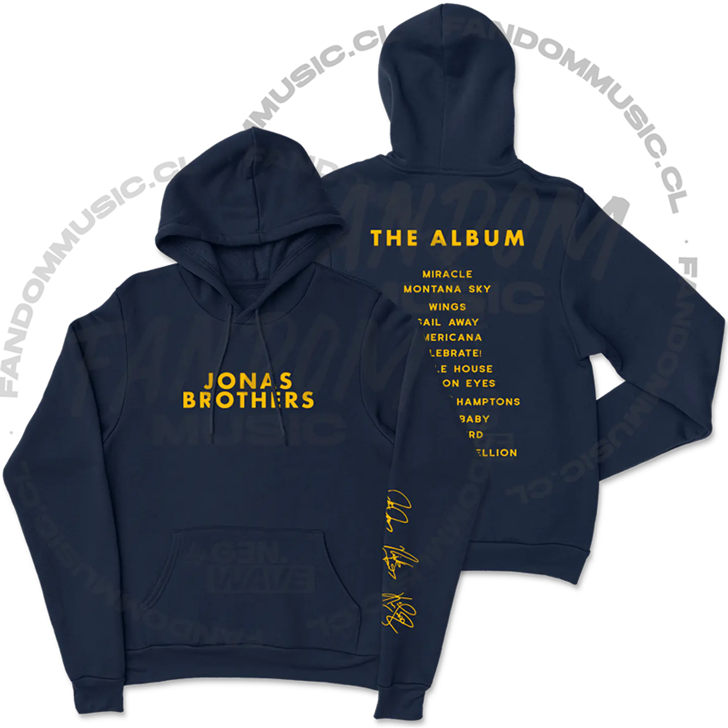 Jonas Brothers · JB Tracklist Hoodie 1