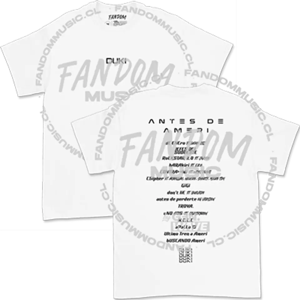 Duki · ADA Tracklist Polera 1
