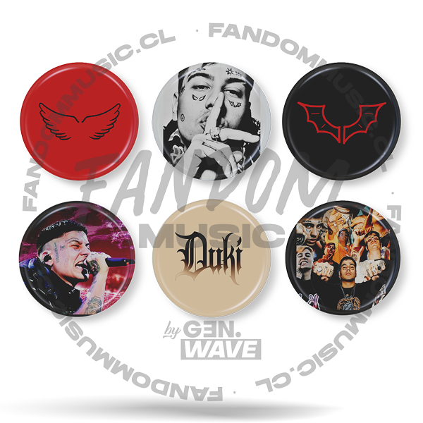 Duki · Set 01 de 6 Chapitas