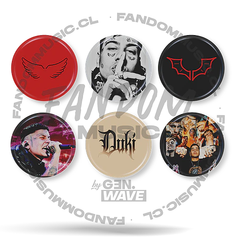 Duki · Set 01 de 6 Chapitas