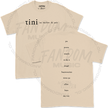 Tini · UMDP Tracklist Polera 