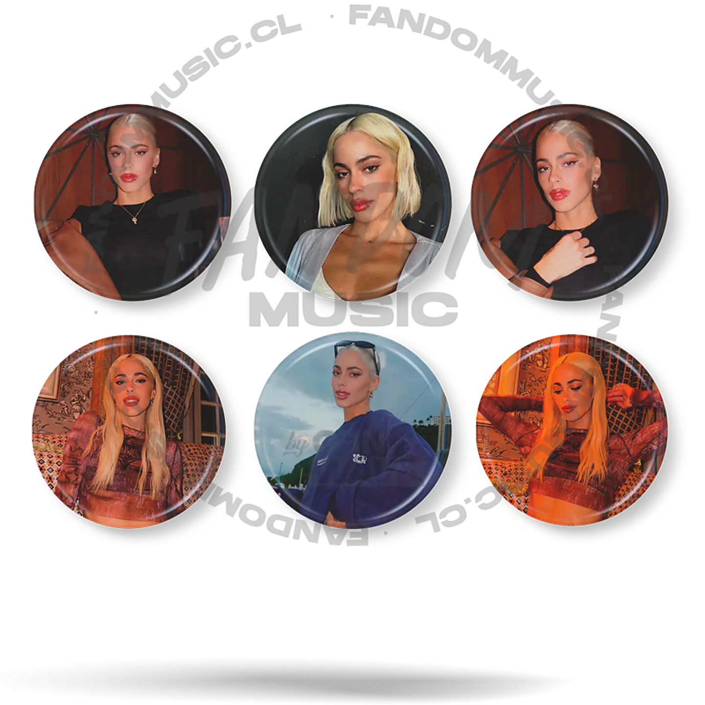 Tini · Set 02de 6 Chapitas 1