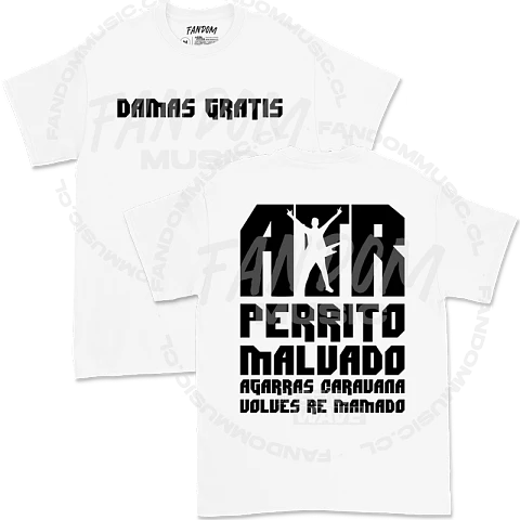 Damas Gratis · Perrito Malvado Polera