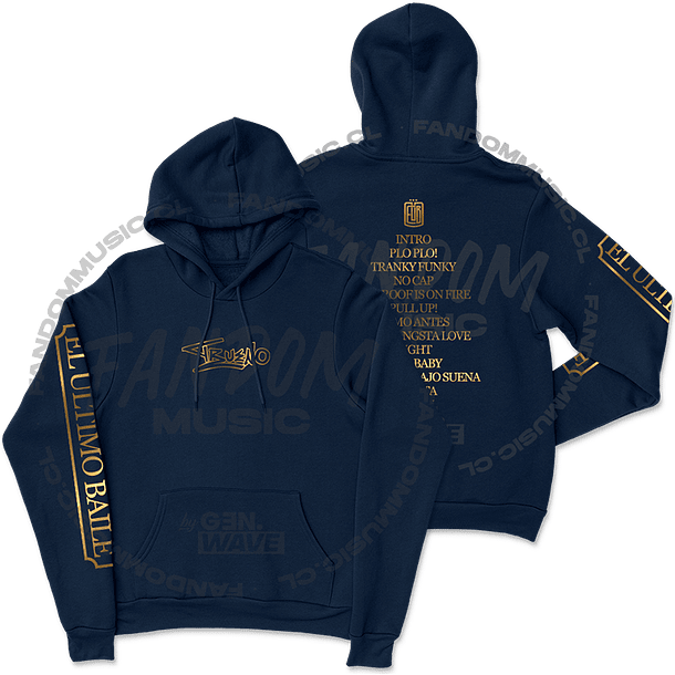 Trueno · E.U.B Tracklist Gold Hoodie 1