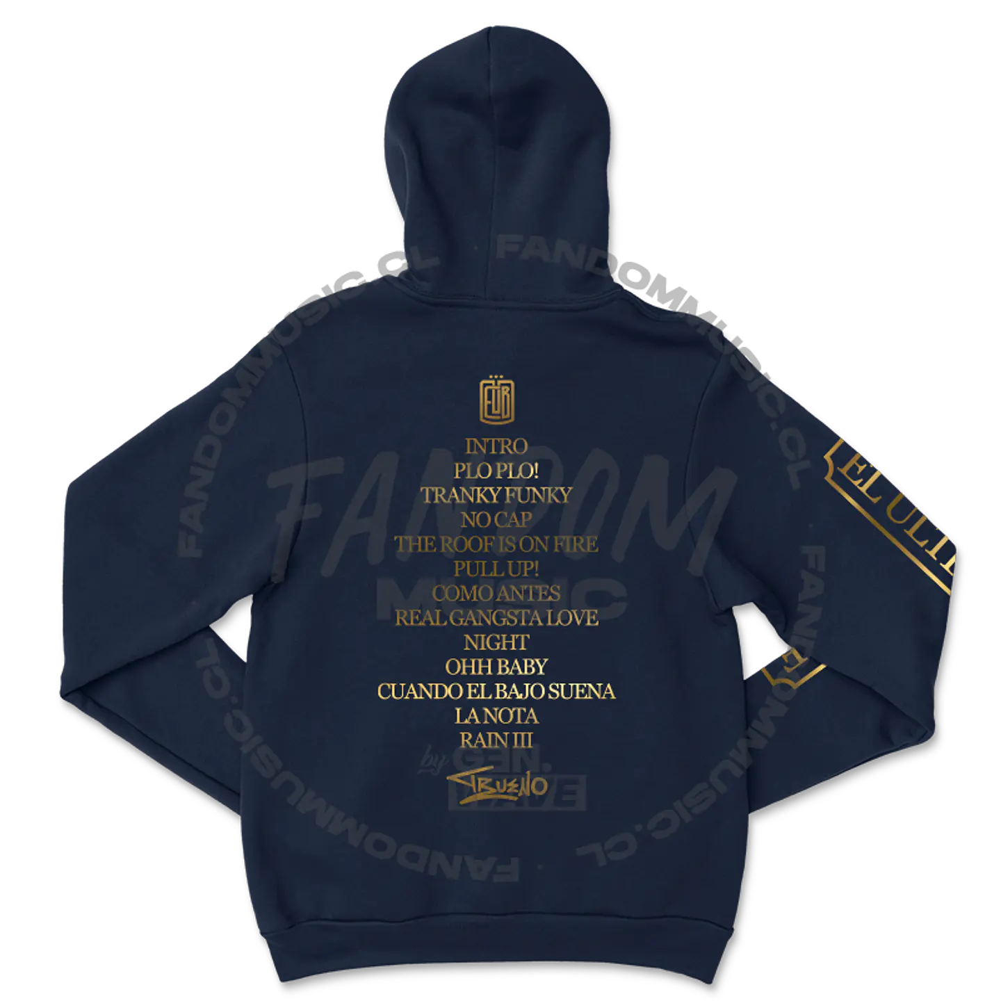 Trueno · E.U.B Tracklist Gold Hoodie 5