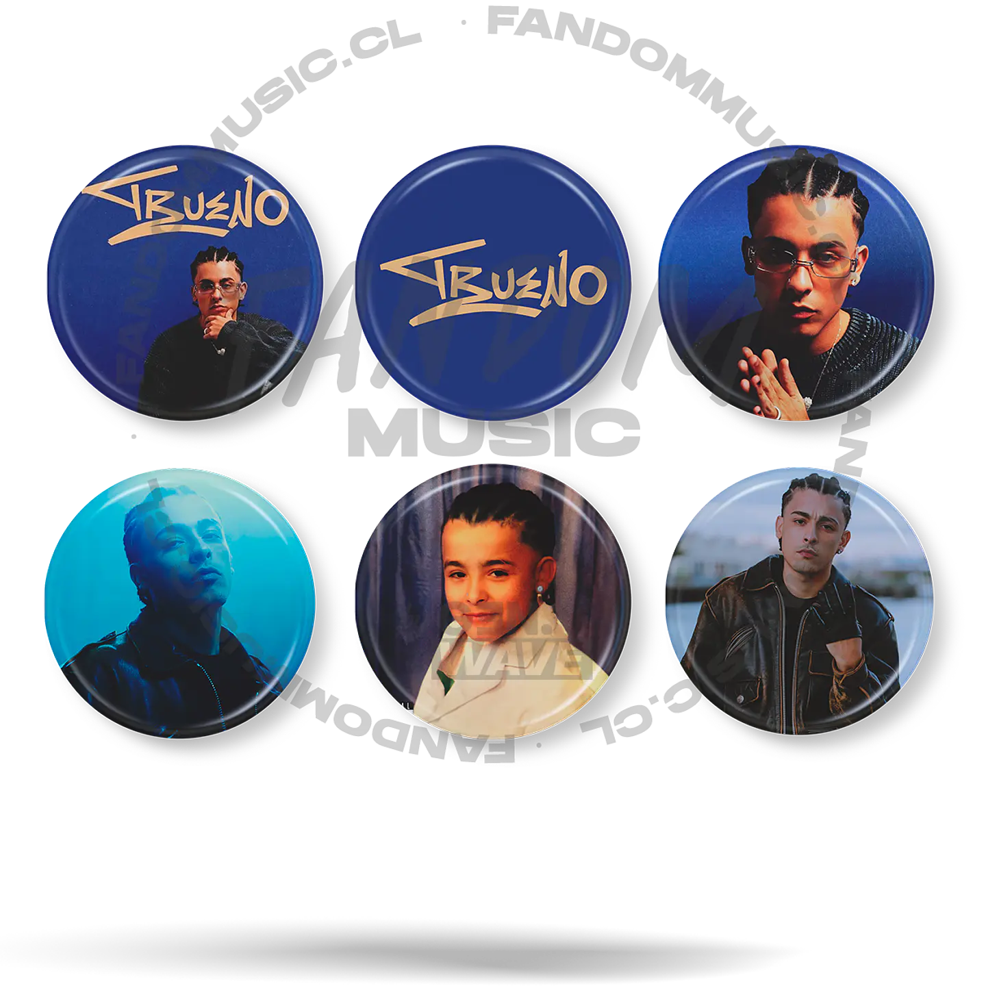 Trueno · Set 01 de 6 Chapitas 1