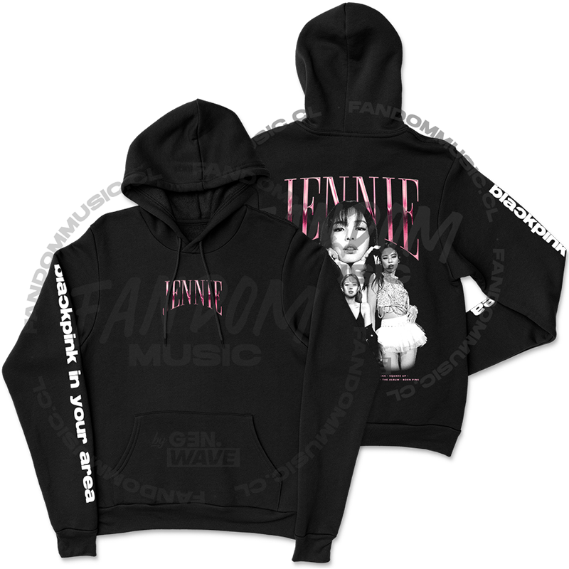 K-POP Jennie フーディ　黒 02_Poleron_Negro_JENNIE_Blackp