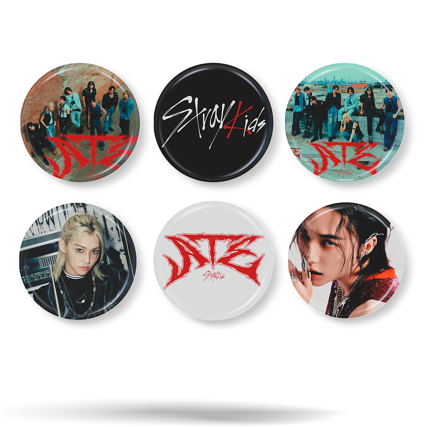 Stray Kids · Set 01 de 6 Chapitas 1