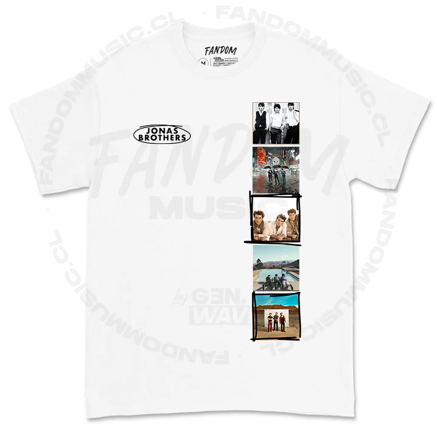 Jonas Brothers · 5 Albums Polera - Liquidación 1