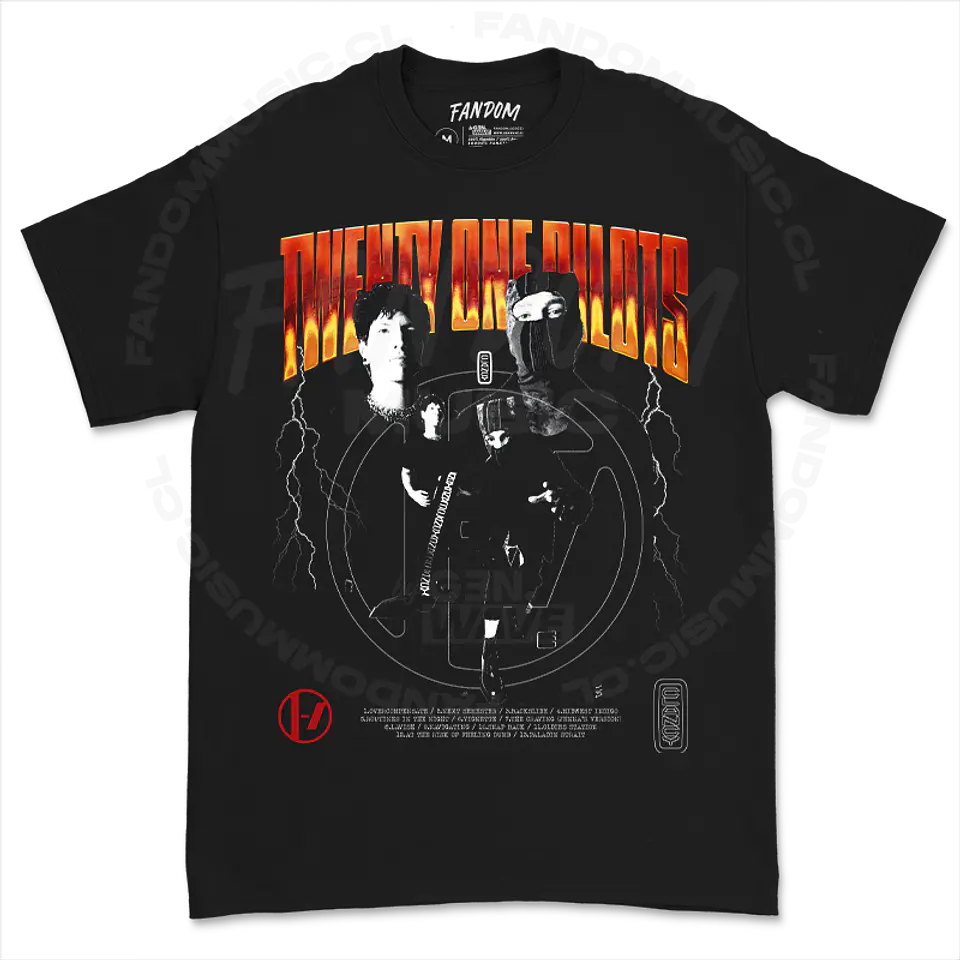 Twenty One Pilots · Tracklist Polera 1
