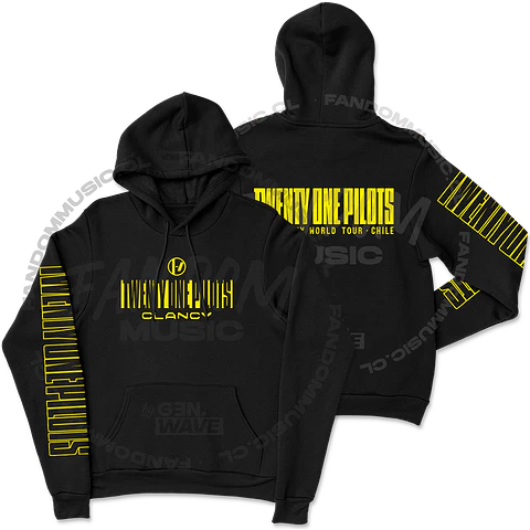 Twenty One Pilots · Tour Negro Hoodie