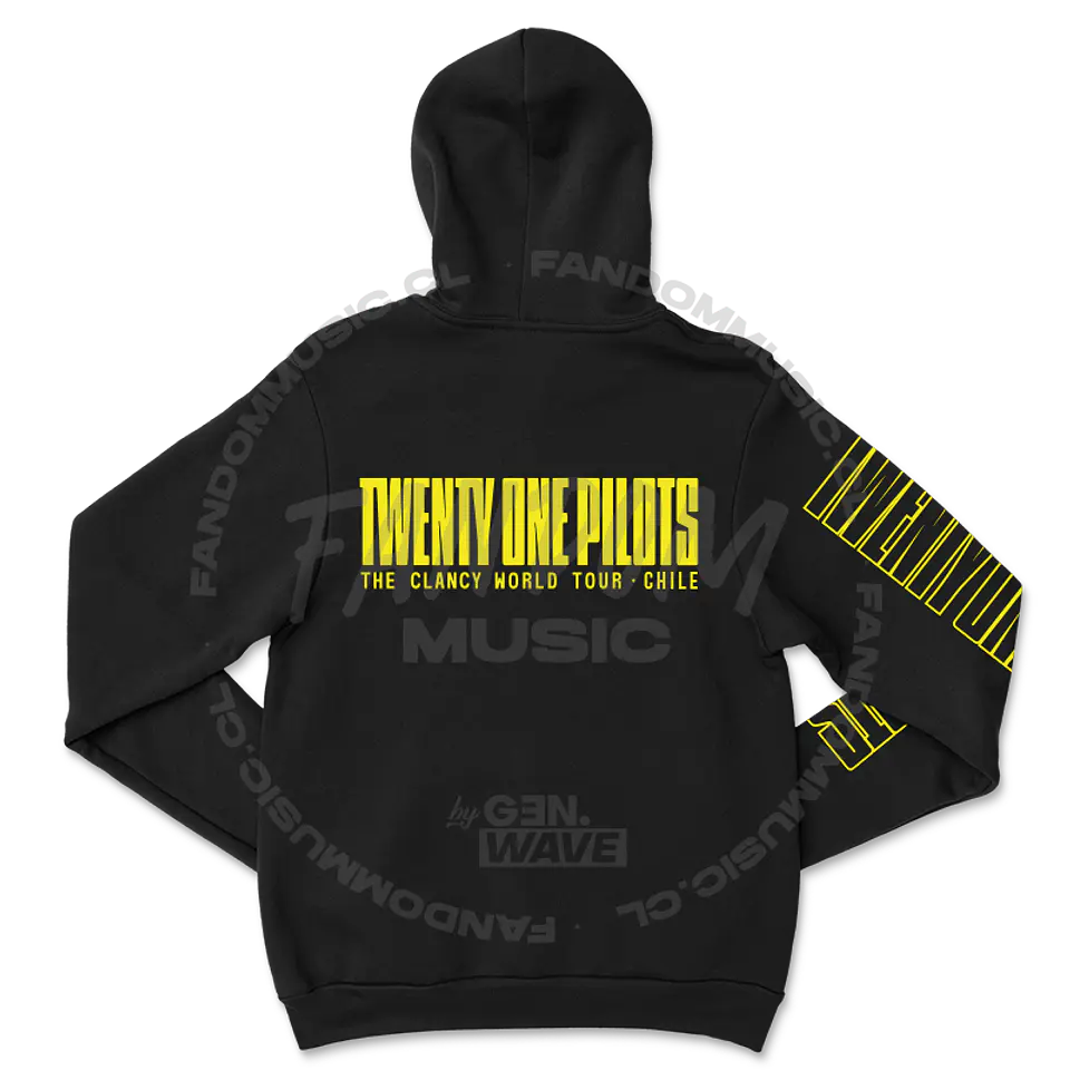 Twenty One Pilots · Tour Negro Hoodie 3