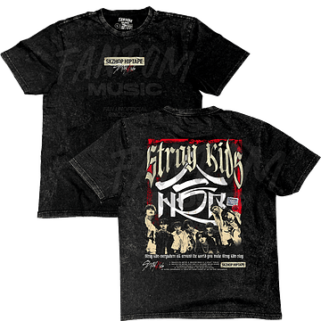 Stray Kids · HOP Polera ACID WASH