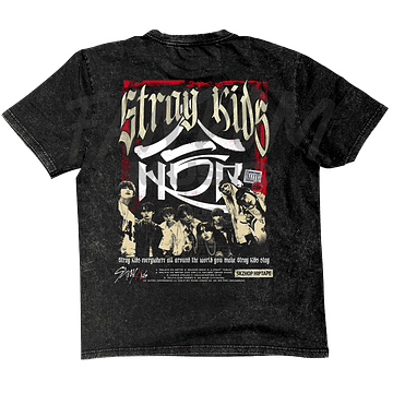 Stray Kids · HOP Polera ACID WASH