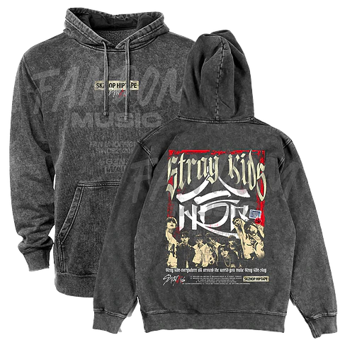 Stray Kids · HOP Hoodie ACID WASH