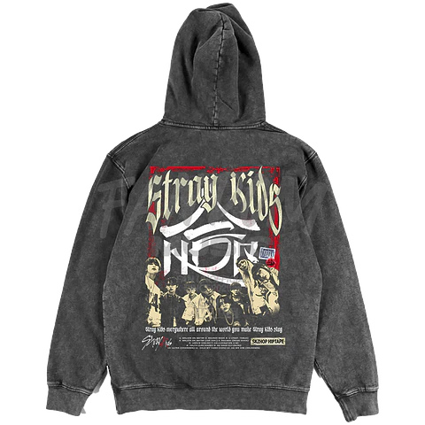 Stray Kids · HOP Hoodie ACID WASH