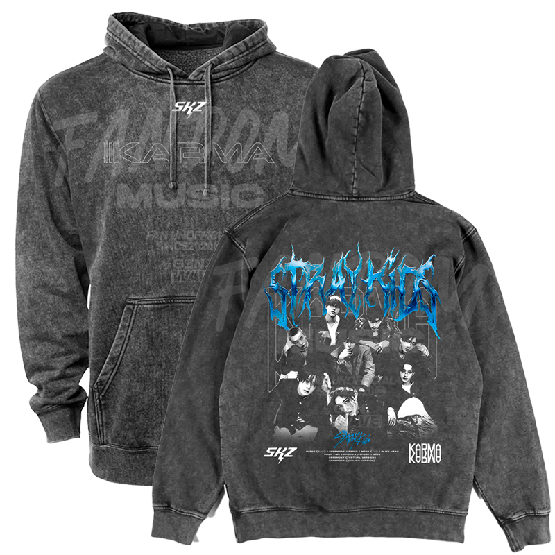 Stray Kids · Karma Hoodie ACID WASH