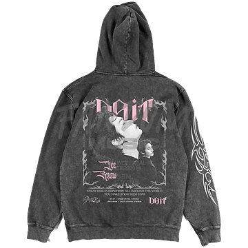 Stray Kids · Do It / Lee Know Hoodie ACID WASH