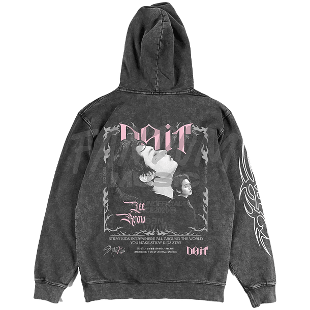 Stray Kids · Do It / Lee Know Hoodie ACID WASH 2