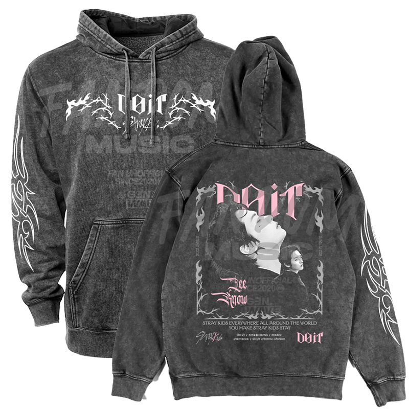 Stray Kids · Do It / Lee Know Hoodie ACID WASH