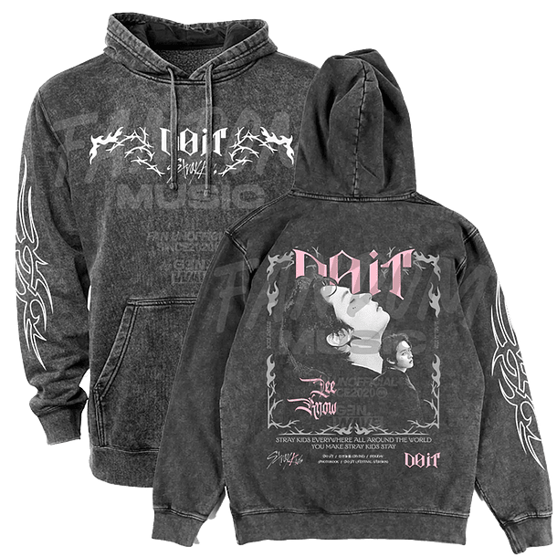 Stray Kids · Do It / Lee Know Hoodie ACID WASH 1