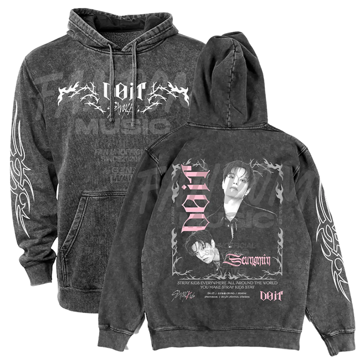 Stray Kids · Do It / Seungmin Hoodie ACID WASH 1