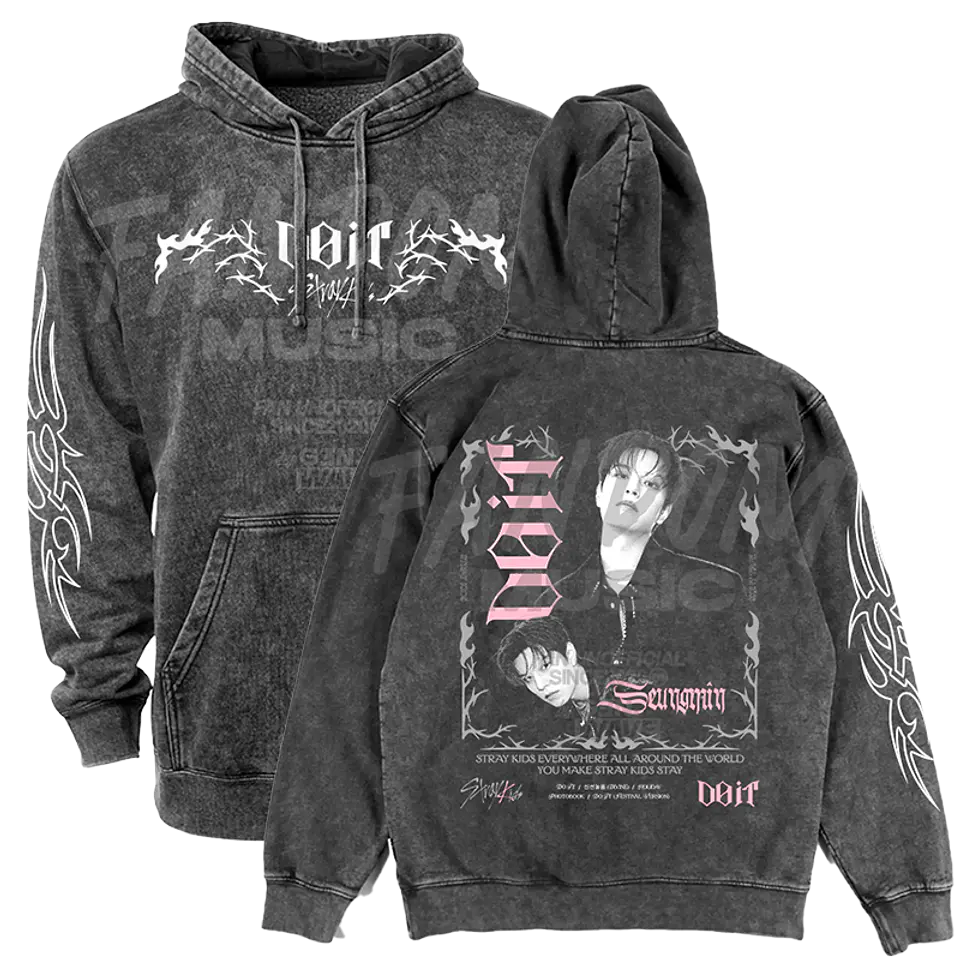 Stray Kids · Do It / Seungmin Hoodie ACID WASH 1
