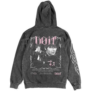 Stray Kids · Do It / I.N Hoodie ACID WASH