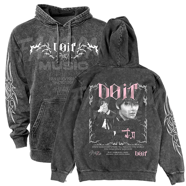 Stray Kids · Do It / I.N Hoodie ACID WASH 1
