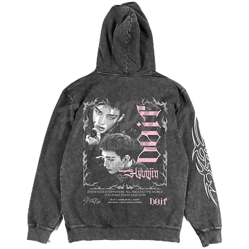 Stray Kids · Do It / Hyunjin Hoodie ACID WASH