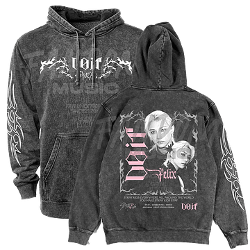 Stray Kids · Do It / Felix Hoodie ACID WASH