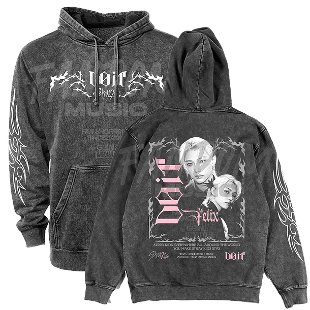 Stray Kids · Do It / Felix Hoodie ACID WASH 1