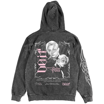 Stray Kids · Do It / Felix Hoodie ACID WASH