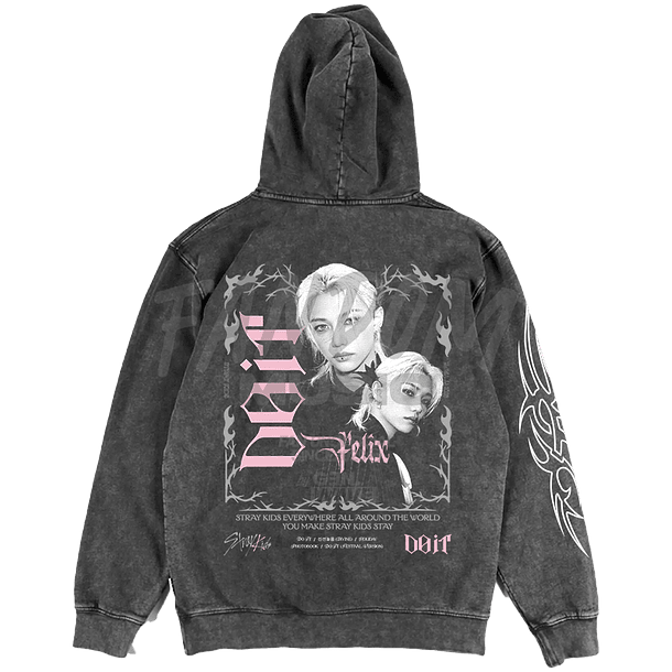 Stray Kids · Do It / Felix Hoodie ACID WASH 2