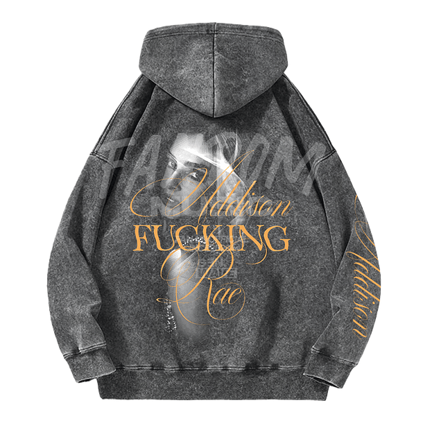 Addison Rae · Addison F Rae Hoodie Acid Wash 2