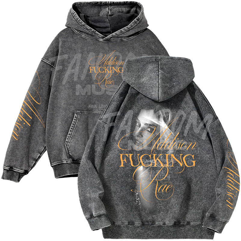 Addison Rae · Addison F Rae Hoodie Acid Wash