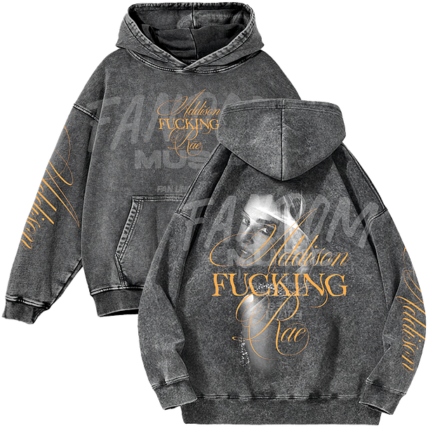 Addison Rae · Addison F Rae Hoodie Acid Wash 1